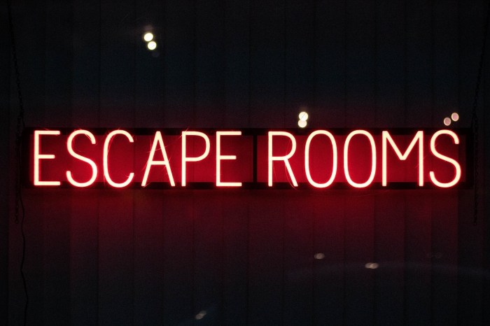 Escape room challenges